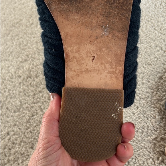 ESCVDO Navy Woven Slide Sandals - Picture 3 of 4